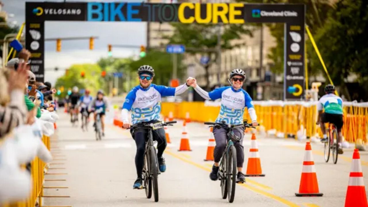 Riders at the VeloSano Bike to Cure on Sept. 7, 2024.