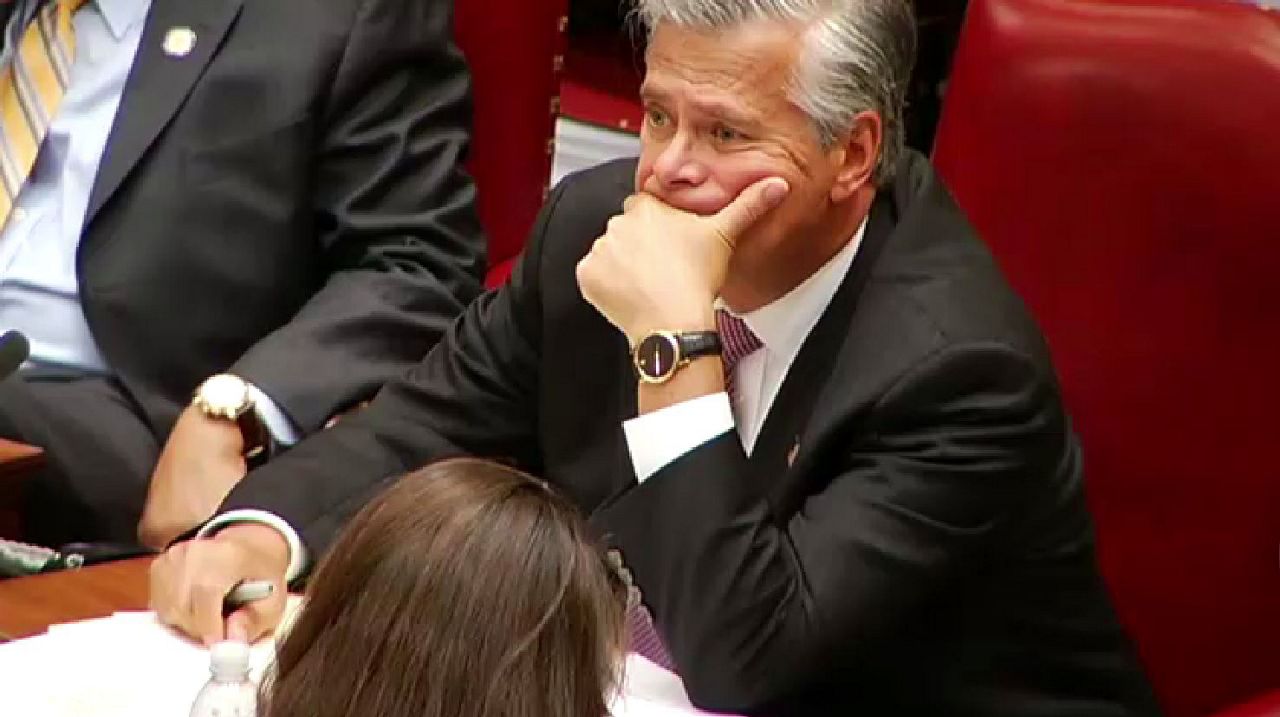 Prosecutors say Skelos abused his power to financially benefit his son.