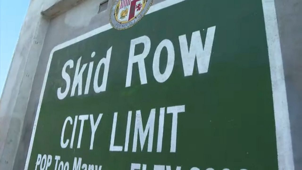Skid Row sign