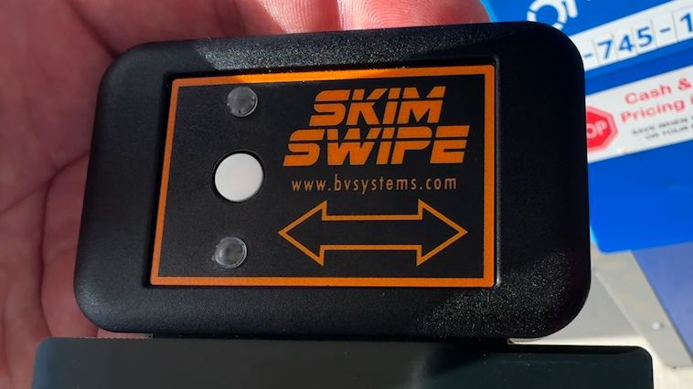 One of the credit card skimming detection devices Bradenton Police Department uses to top scamming in the area. (Spectrum News/Julia Hazel)