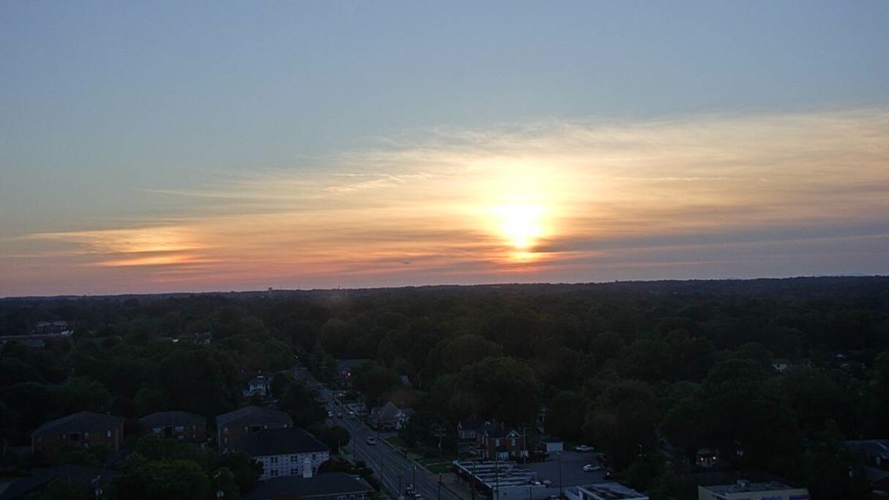 Thursday's sunset in Greensboro