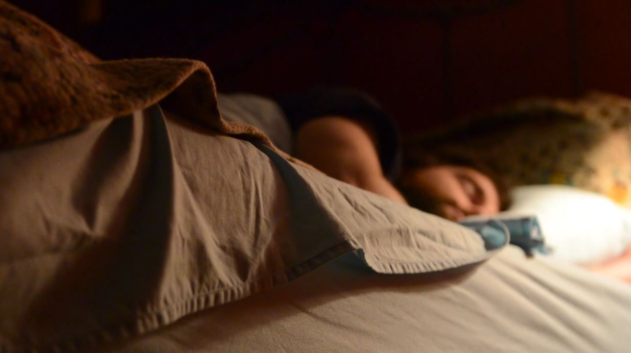 sleeping man