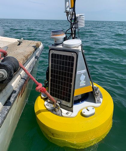 Buoys placed in Lake Erie, act as floating laboratories