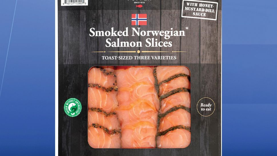 Foppen Smoked Norwegian Salmon Slices. (Photo courtesy of the Food and Drug Administration)