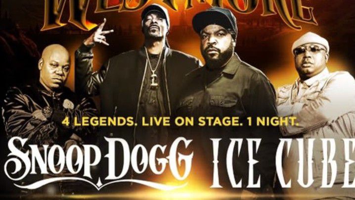 Poster for concert headlining Ice Cube and Snoop Dogg. (FKOA Facebook)