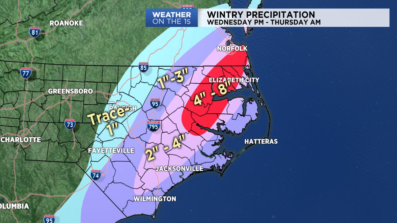 Snow prediction map