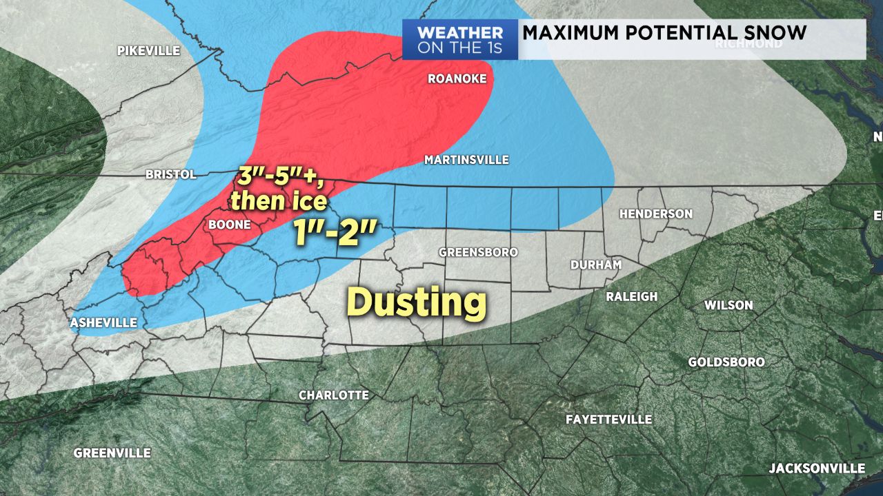 Rain, snow, and ice, depending on where you are in the region. 