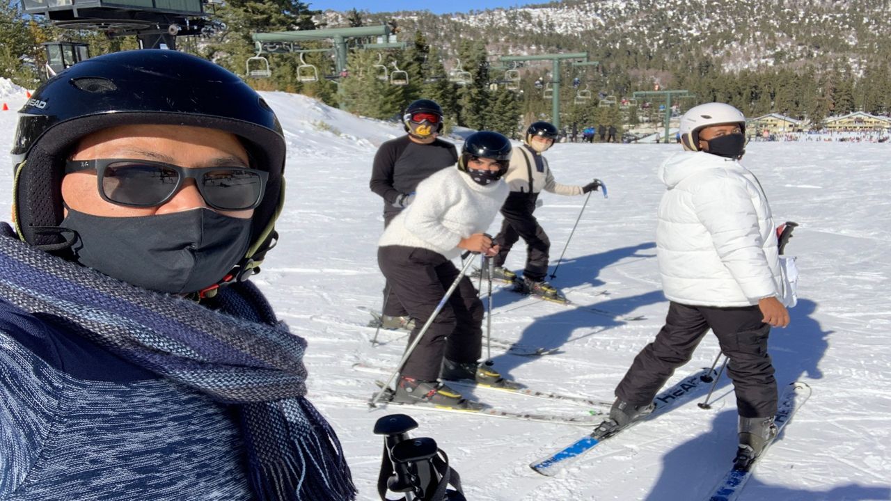 Skiing in Snow Valley