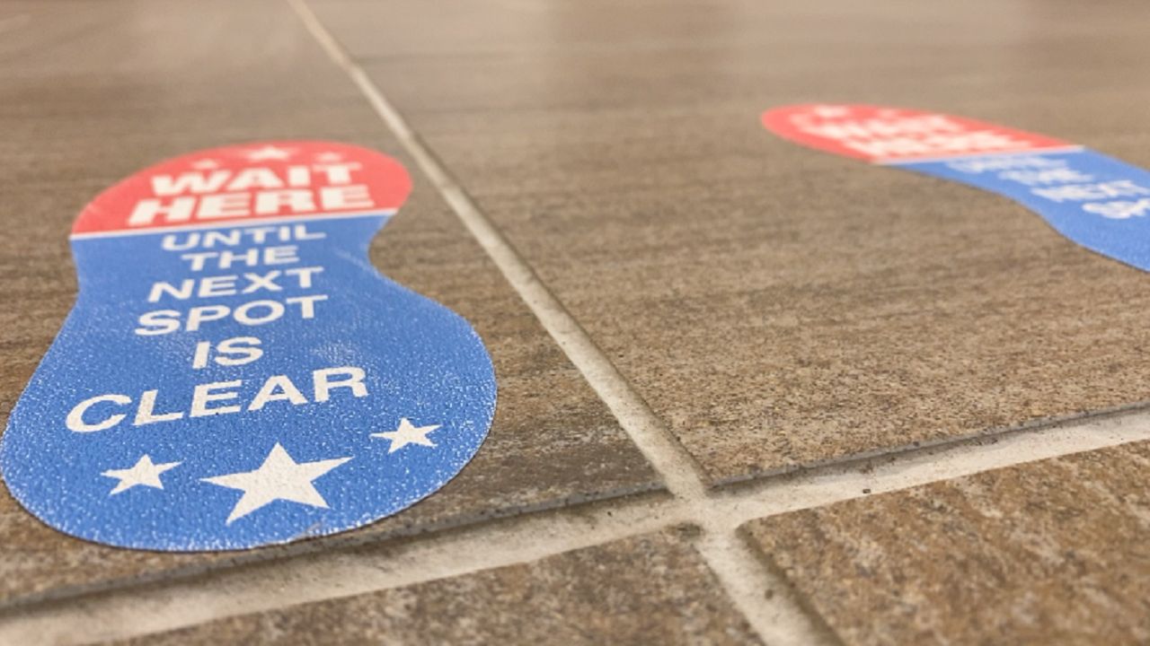 socially distanced voting