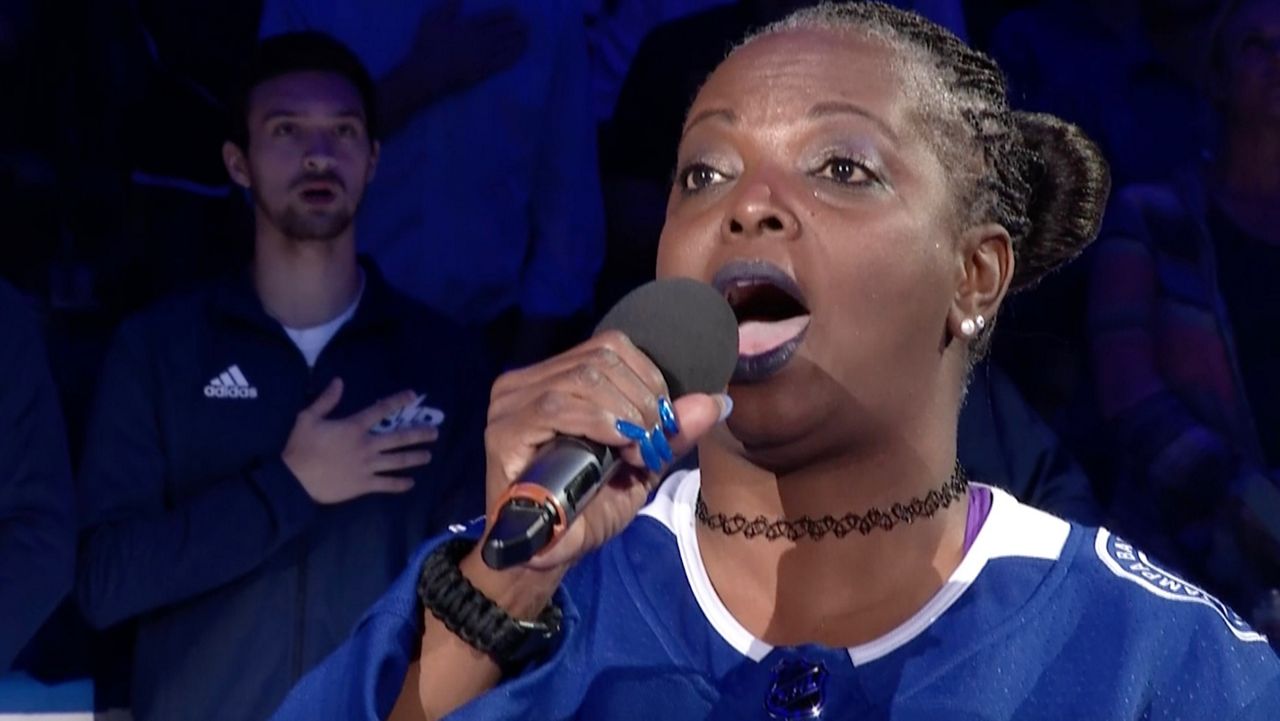 Sonya Bryson-Kirksey has been signing the anthem at Bolts games for eight seasons. (File image)