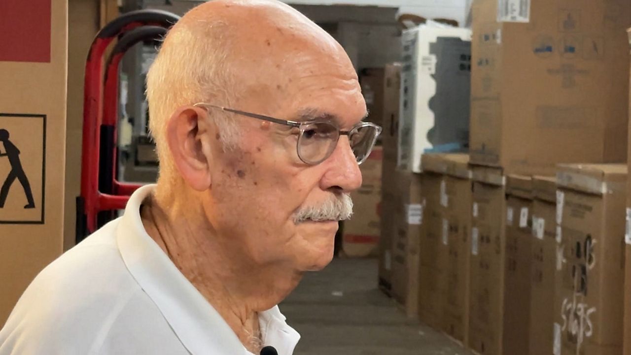 Stu Kimball has sold appliances for decades at his family's Southeast Steel Appliance Warehouse in downtown Orlando. (Jeff Allen) 