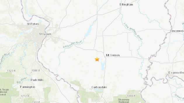 A 3.1 magnitude earthquake hit near Mount Vernon on Dec. 18, 2023. (Courtesy: USGS)