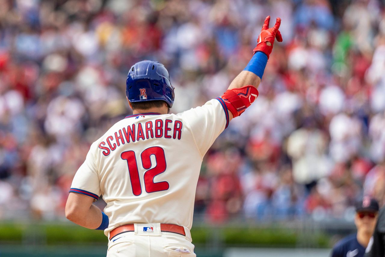 Schwarber, Walker lead Phils over Boston 6-1, stop skid at 6