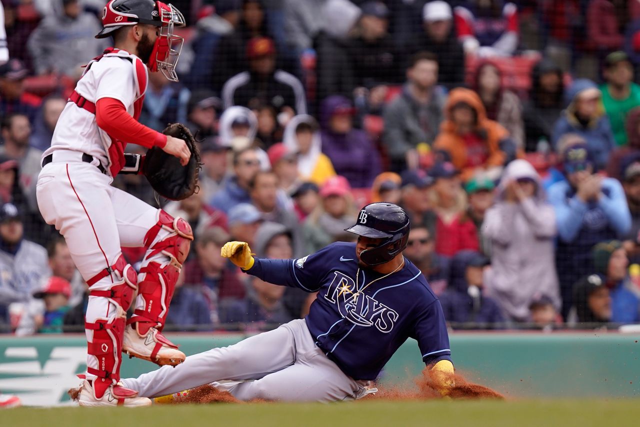 Red Sox catch Rays for first place in AL East