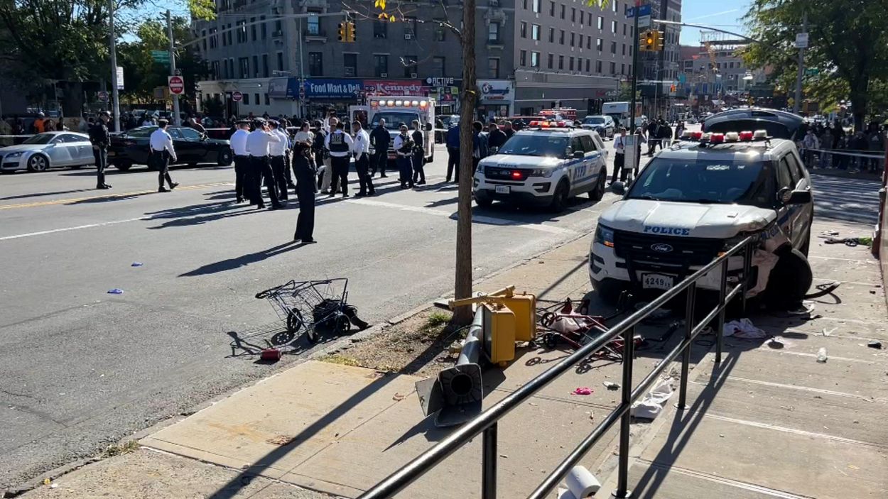 10 heridos en choque de patrulla del NYPD en El Bronx