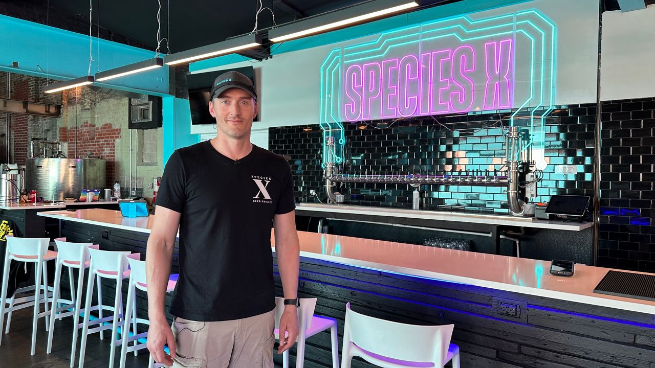 Beau Warren, the founder and head brewer at Species X Beer Project, Taylor Bruck/Spectrum News 1