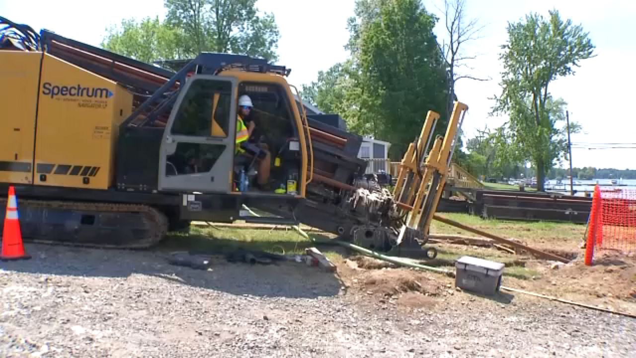 New Spectrum fiber lines to provide internet in Sodus Bay