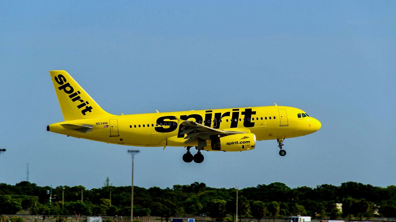 File photo of Spirit Airlines flight.