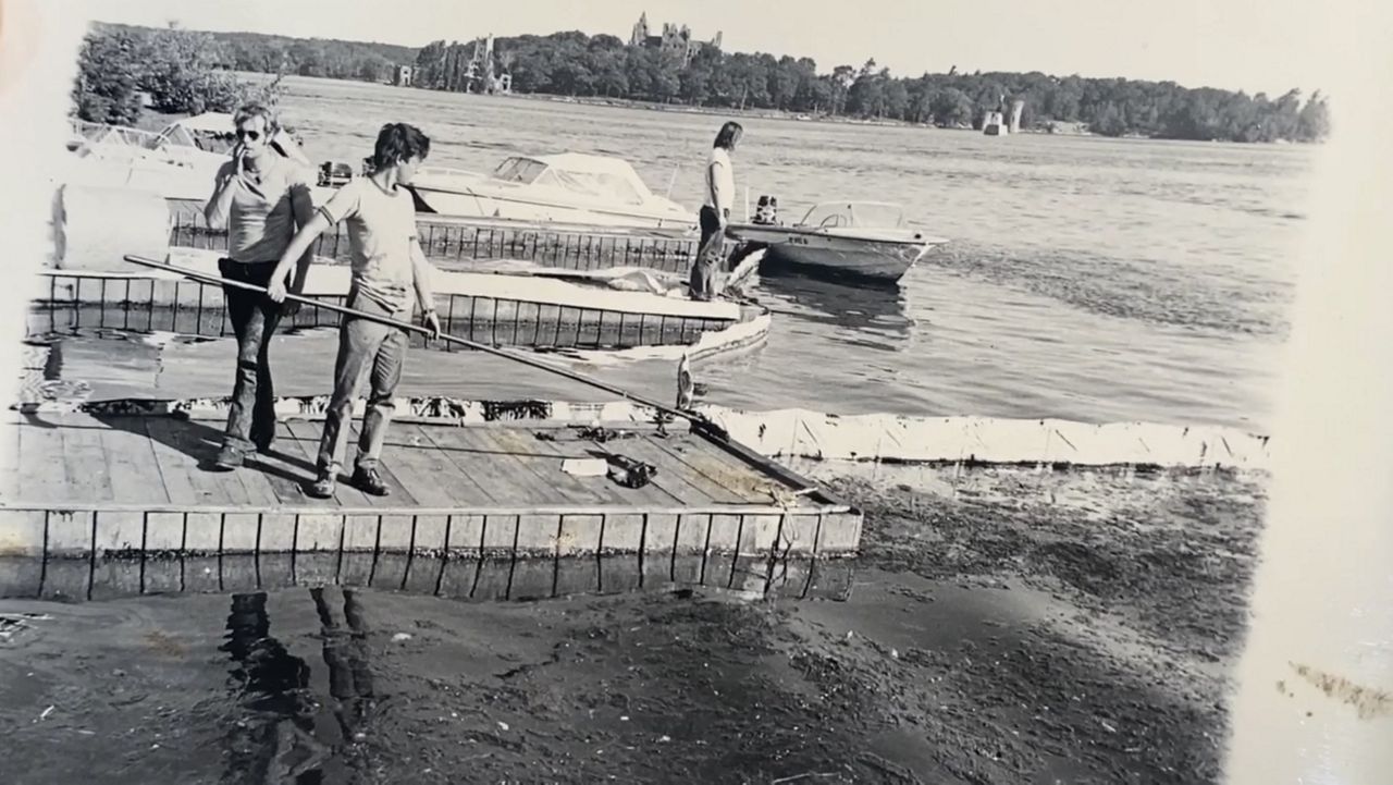 St. Lawrence River slick