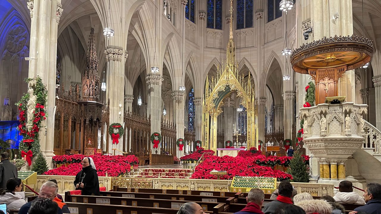 Thousands Attend St. Patrick's Cathedral Midnight Mass on Christmas Eve