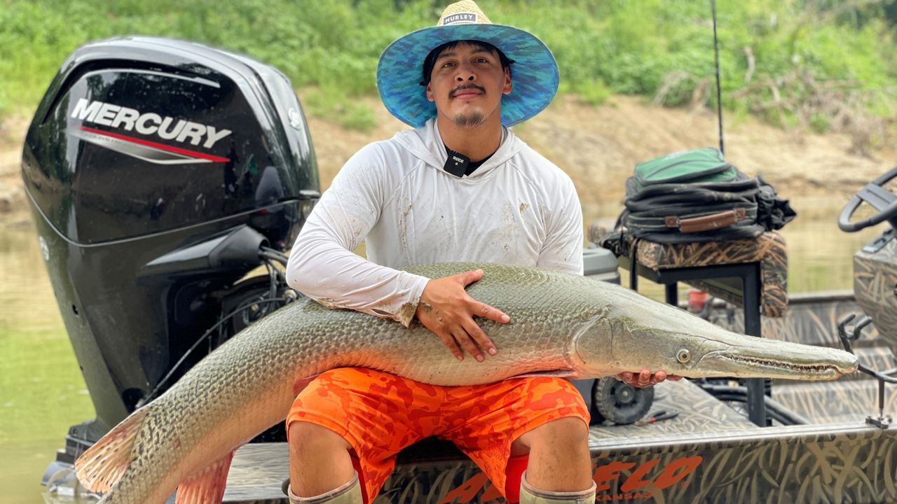 Fishing for the native Texan alligator gar