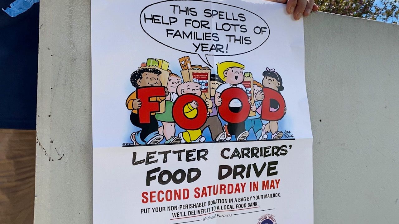 The Stamp Out Hunger food drive is held by letter carriers across the country every second Saturday in May. 