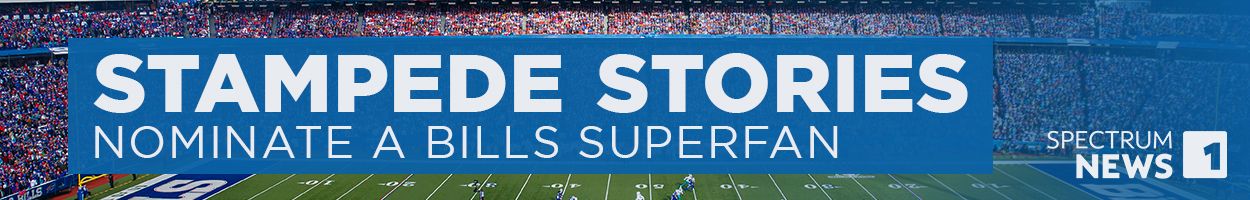 Stampede Stories: Bills fan behind Hurdle Avenue sign