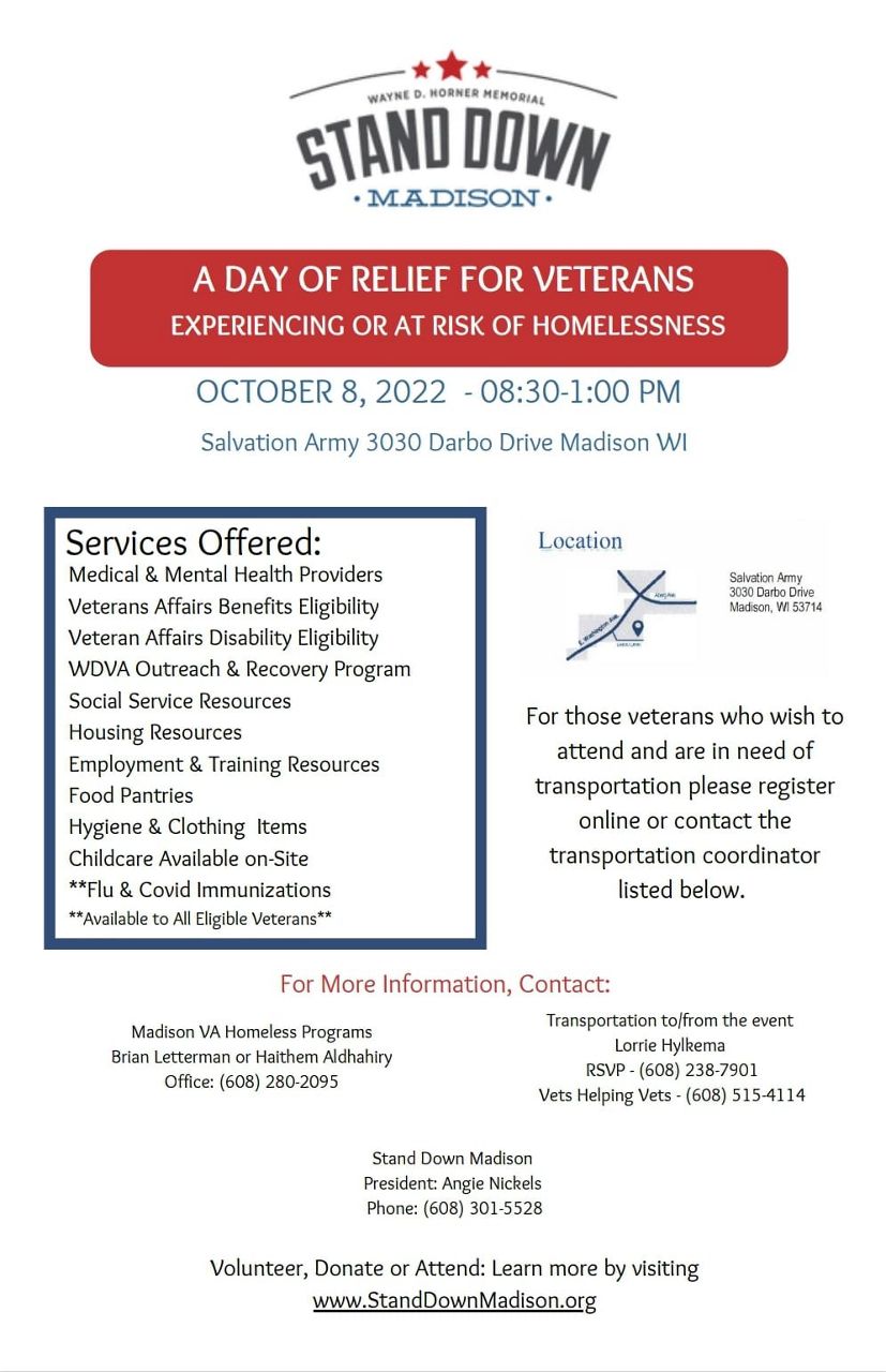 Stand Down Madison fights veteran homelessness