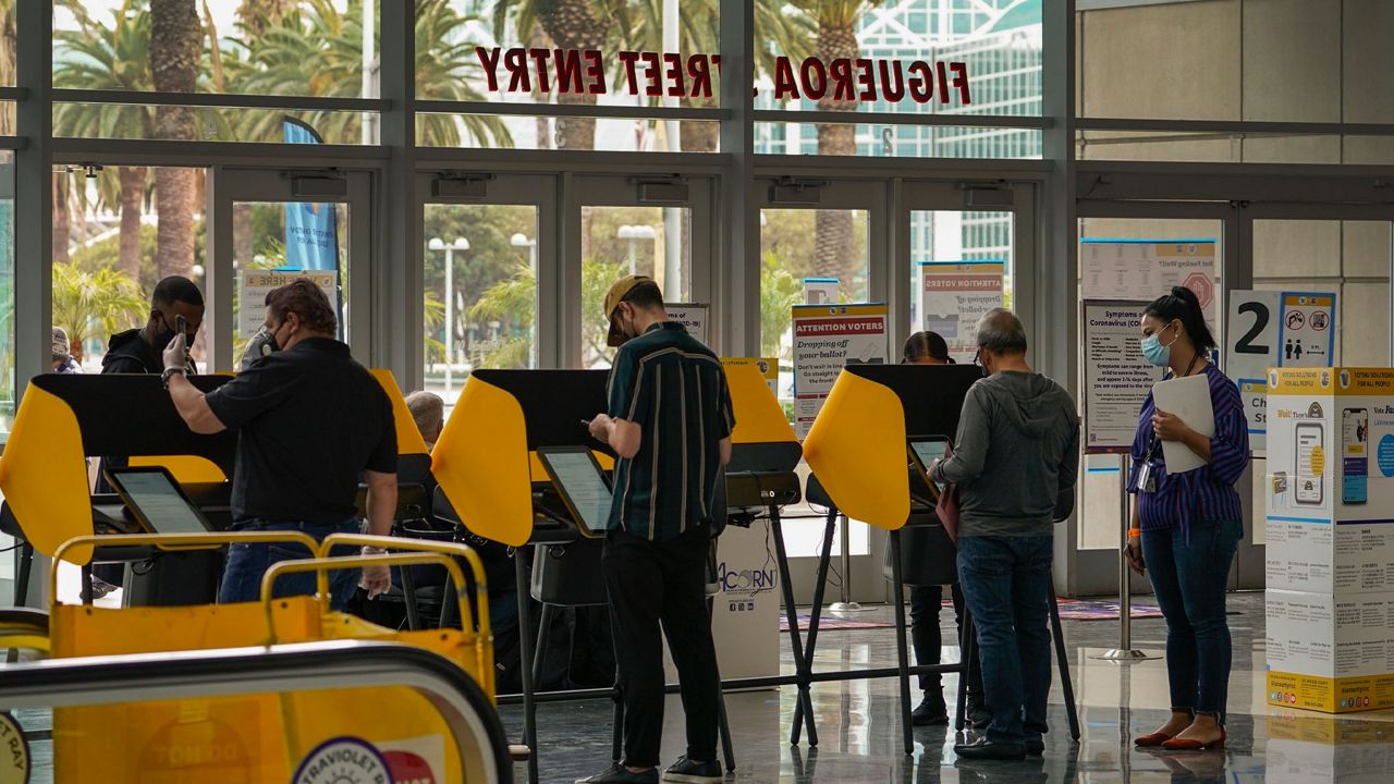 Voting at Staples Center