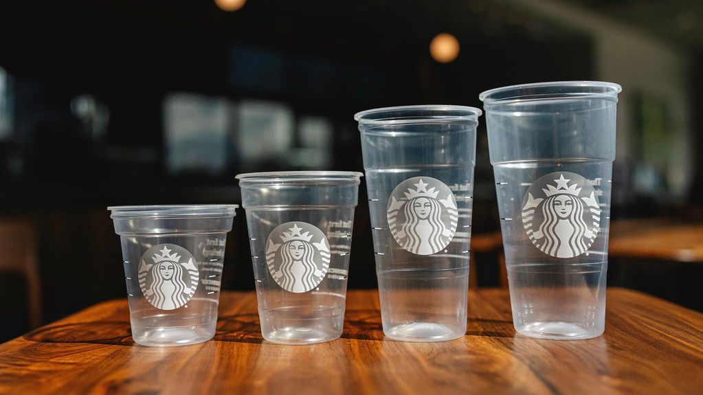 Starbucks redesigns plastic cups to reduce waste
