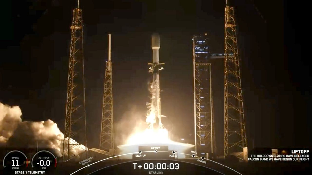The Falcon 9 rocket launched the Starlink 6-49 mission on Friday, April 12, 2024. (SpaceX)