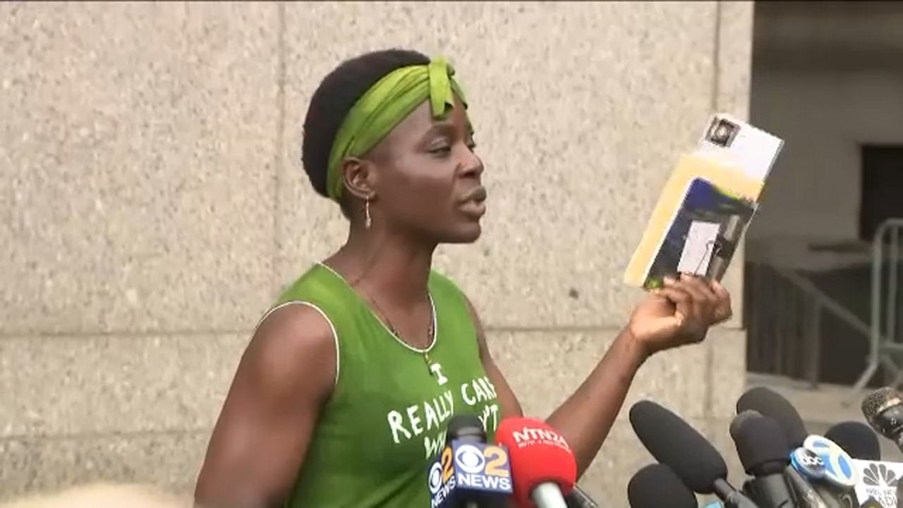 Woman arrested for Statue of Liberty climb appears in court