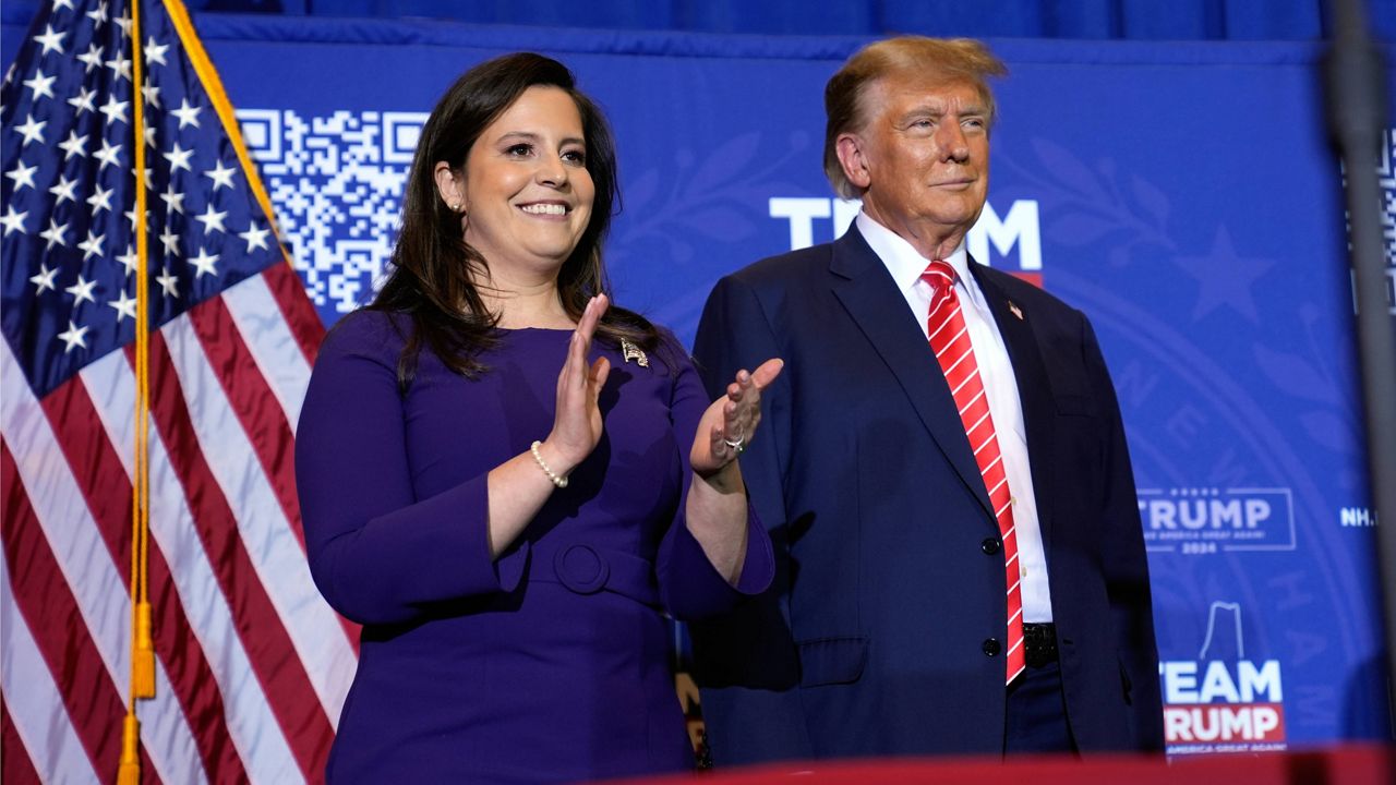 President-elect Donald Trump and Rep. Elise Stefanik, R-N.Y. (AP Photo/Matt Rourke, File)