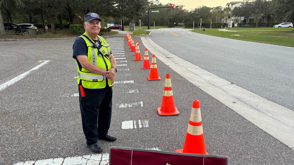 Officials in Palm Coast say fire police volunteer Stephen Brooks was critically injured Tuesday evening when he was hit by a vehicle while securing the scene of an accident. (Photo courtesy of the Palm Coast Fire Department)