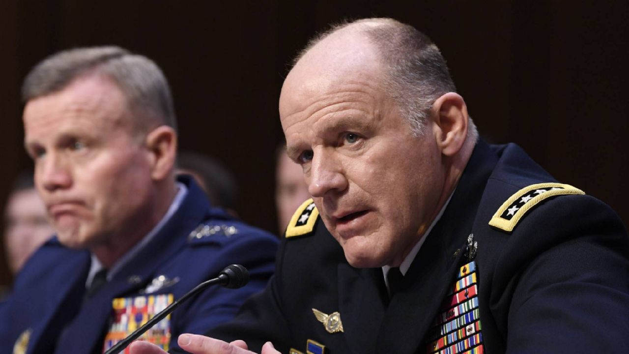 FILE - Gen. Stephen Lyons, commander, U.S. Transportation command, testifies in 2020. (AP Photo/Susan Walsh)