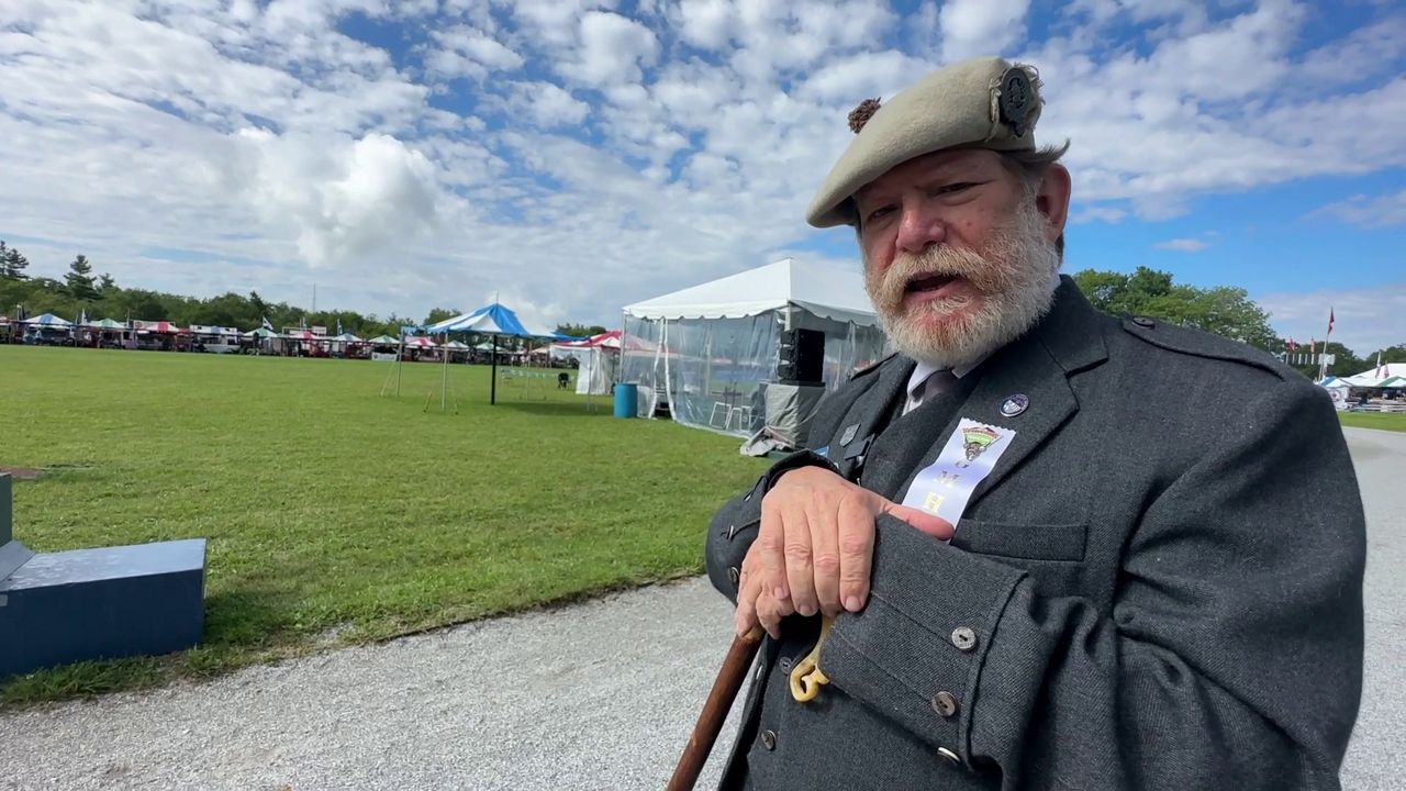 Steve Quillin, president of the Grandfather Mountain Highland Games, first came to the annual gathering in 1968 and has attended ever since. (Spectrum News 1/Rose Eiklor)