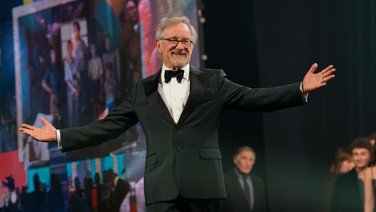 Director Steven Spielberg accepts an award at the Palm Springs International Film Festival Awards Gala on Thursday, Jan. 5, 2023.
