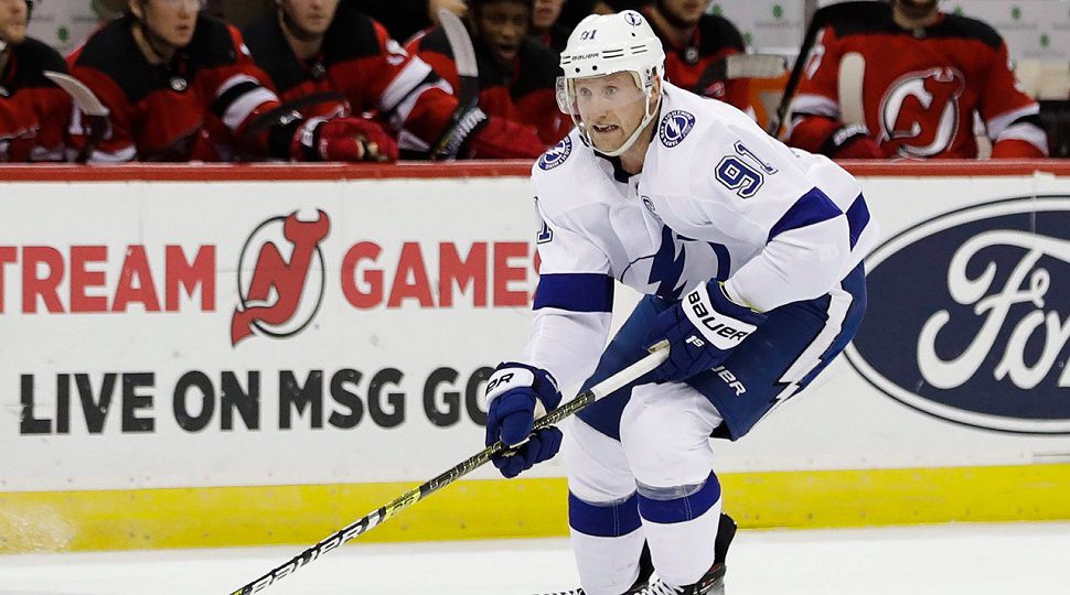 Tampa Bay captain Steven Stamkos won't be 100% for the start of camp because of a new lower-body injury (AP FILE PHOTO)