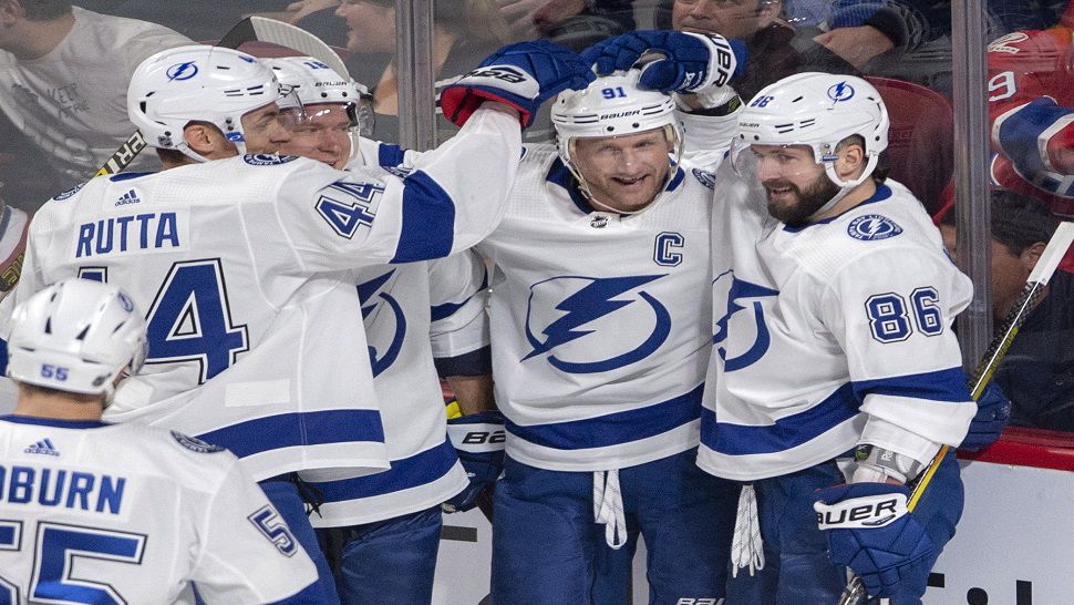 Steven Stamkos became the Tampa Bay Lightning's career goals leader this season while helping the Bolts match the 1995-96 Detroit Red Wings for most victories in a season with 62.