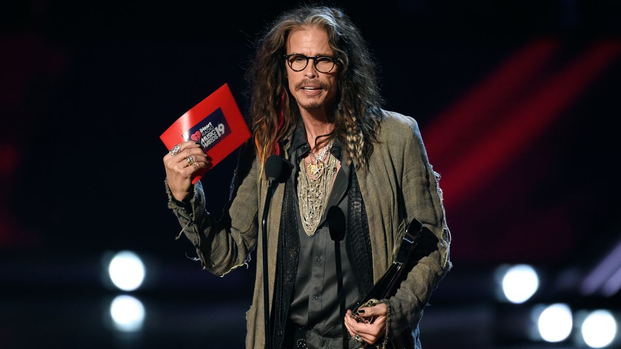 Steven Tyler presents the award for song of the year at the iHeartRadio Music Awards on Thursday, March 14, 2019, at the Microsoft Theater in Los Angeles. (Photo by Chris Pizzello/Invision/AP, File)