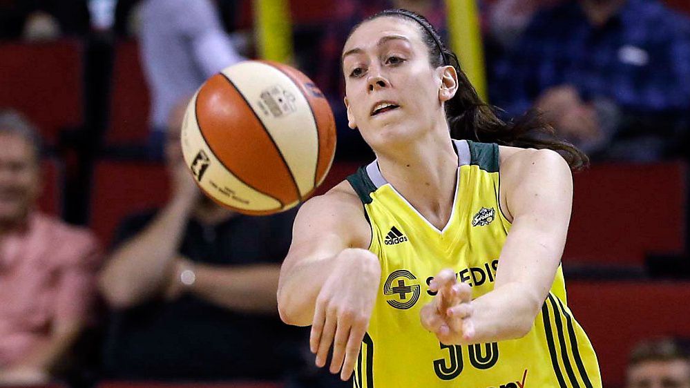 Former C-NS star Breanna Stewart was named the 2020 WNBA AP Comeback Player of the Year Tuesday. (AP Photo)