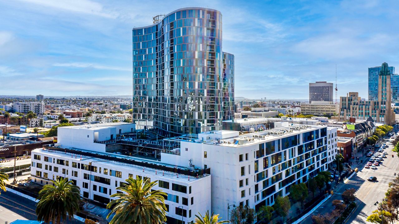 Pictured here is the $300 million Kurve luxury high-rise in Koreatown. (Courtesy Hankey Investment Co.)