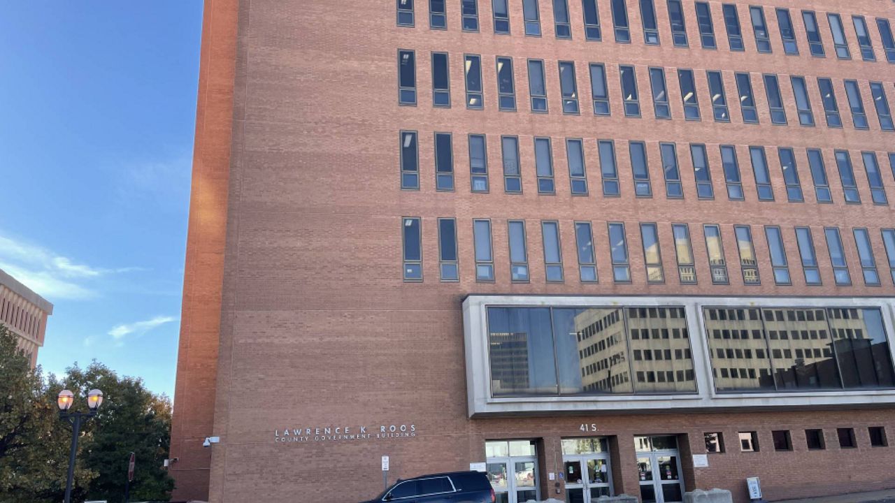 The Lawrence K. Roos St. Louis County Government building in Clayton, Mo. (Spectrum News/Gregg Palermo)