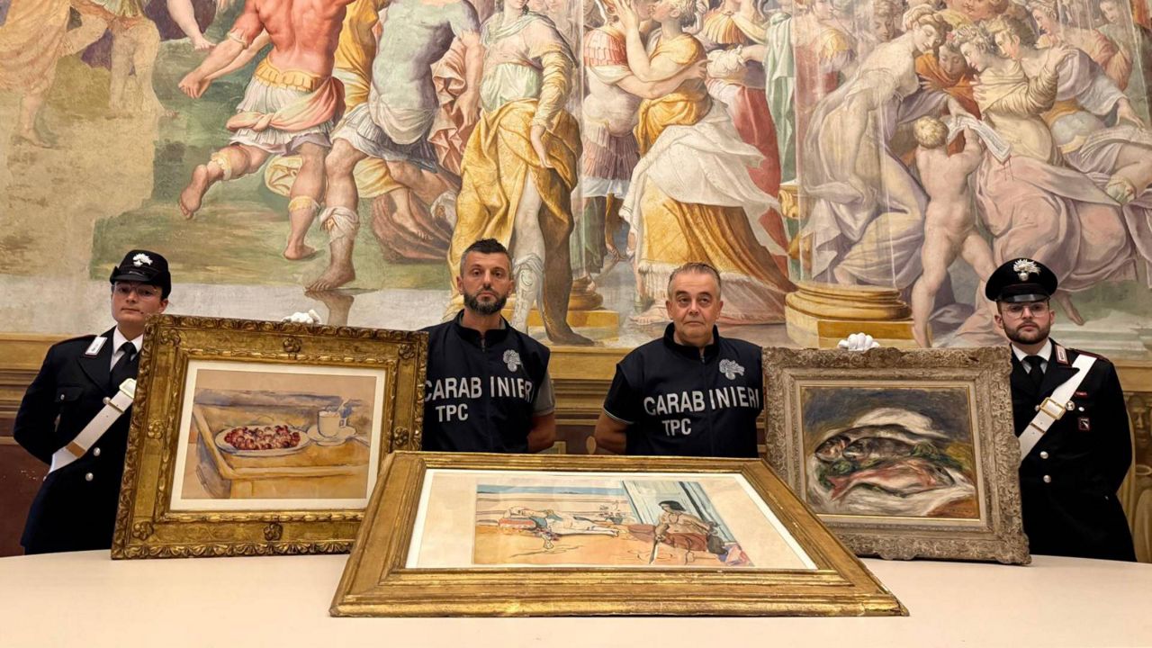 Italian authorities recover stolen Renoir, Cézanne and Matisse artworks worth millions