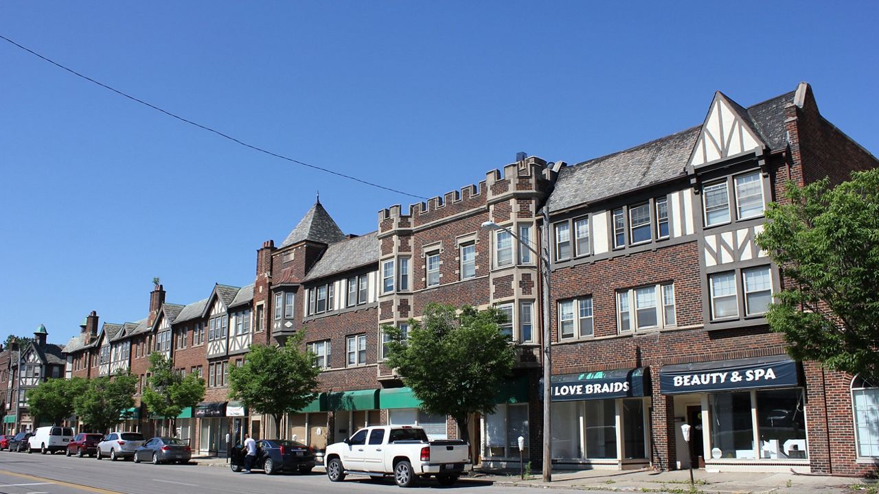 brick storefronts