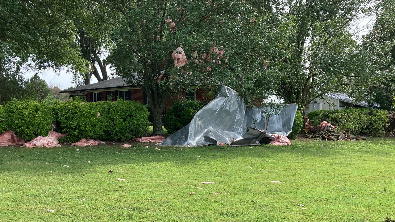 A damaged home in Iredell County (NOAA)