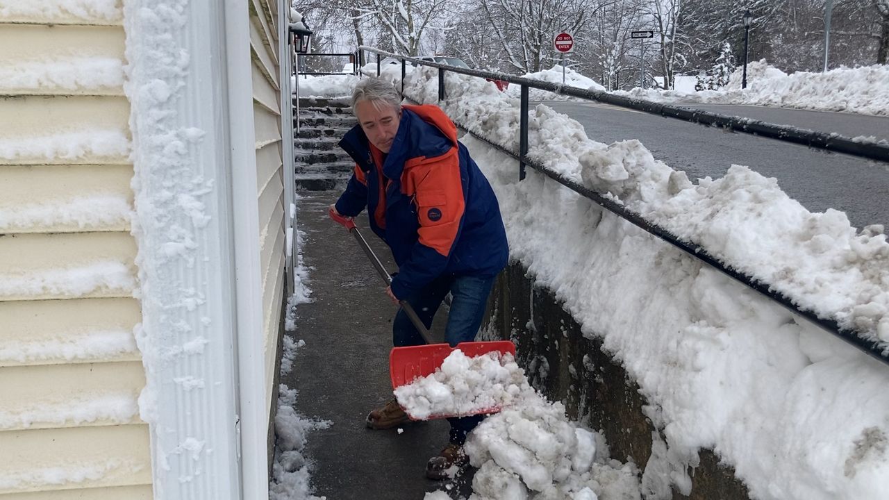 Hard hit central Massachusetts towns dig out from storm