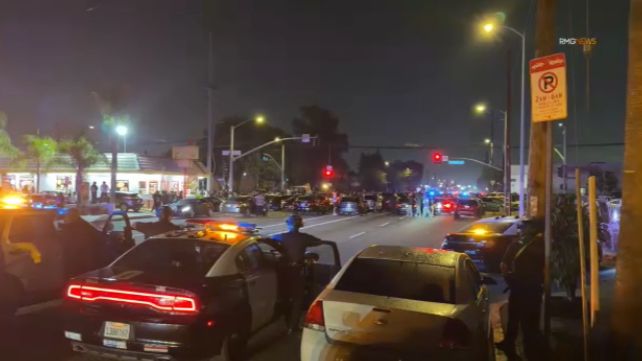 200 vehicles impounded, dozens arrested after authorities swarm street takeover in South Los Angeles area