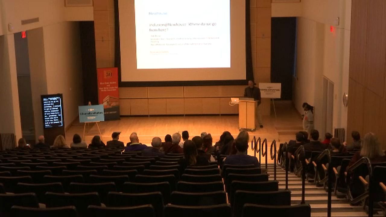Syracuse University's Newhouse School of Public Communications holds diversity and inclusion forum.