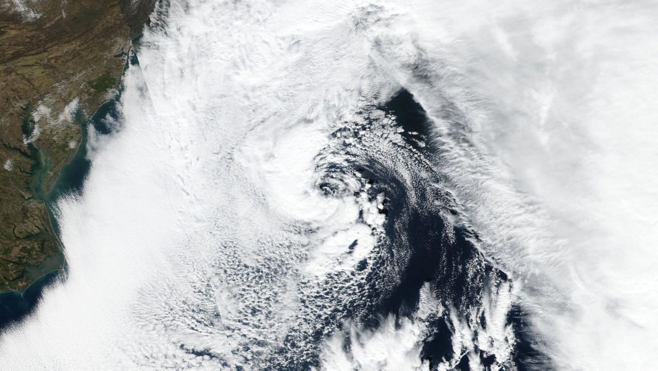 Subtropical storm that formed on Jan. 15, 2023 off the northeastern coast of the U.S. 